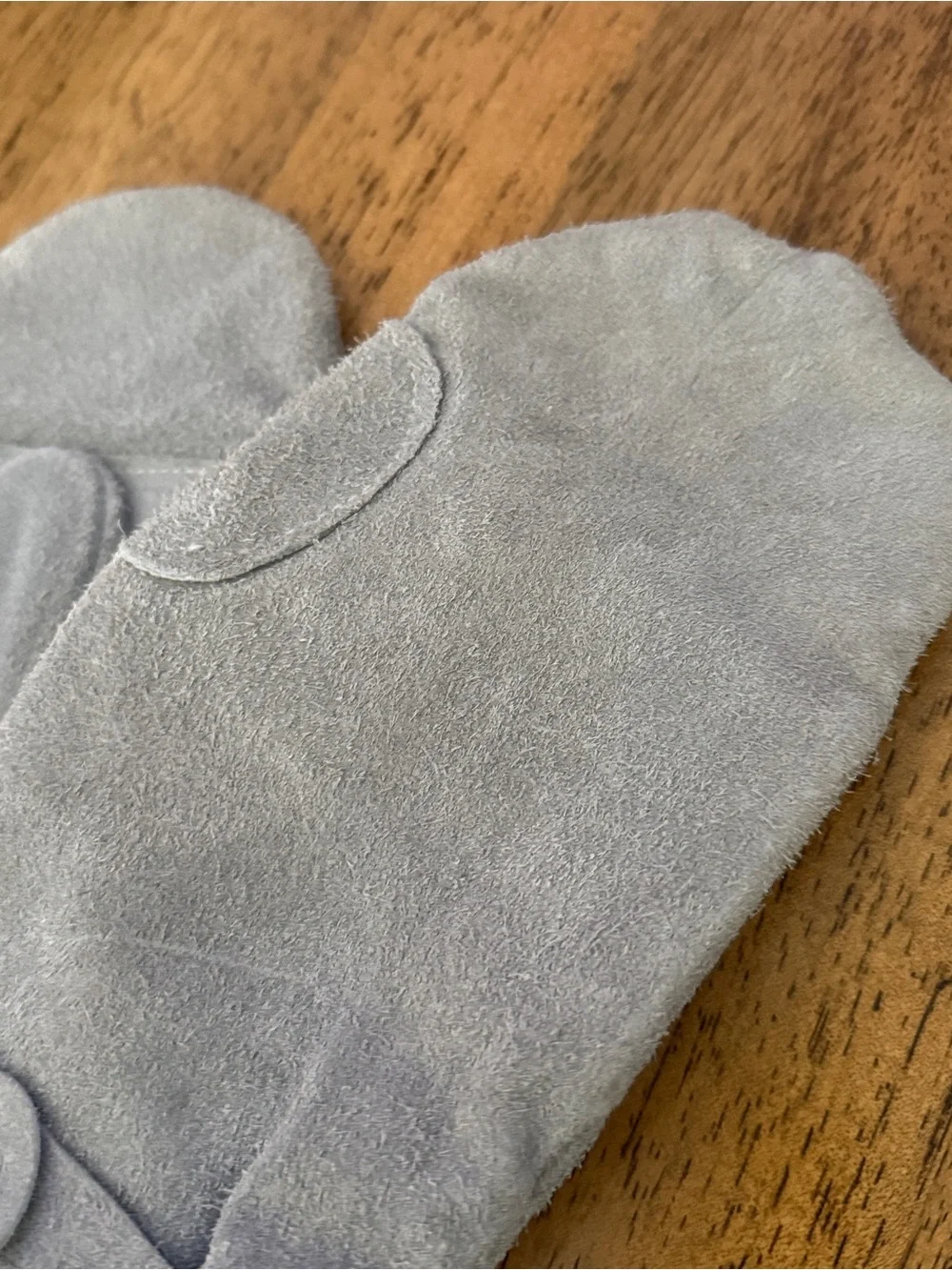Vtg Alaska Sleeping Bag Co Deerskin Leather mittens fleece lined Ladies Large